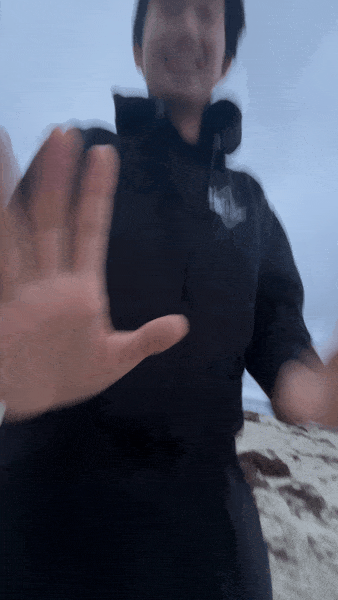 marcelo dances on the beach